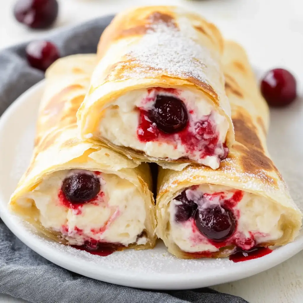 r Fryer Cherry Cheesecake Chimichangas Recipe