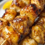 Air Fryer Lemon Pepper Chicken Skewers