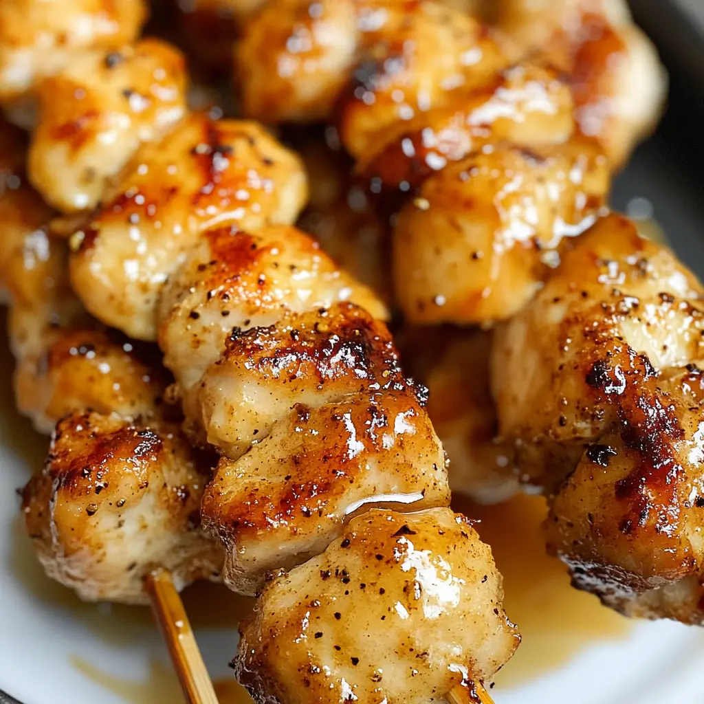 Air Fryer Lemon Pepper Chicken Skewers Recipe