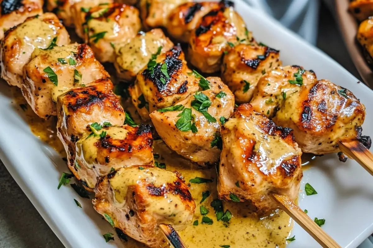 Bang Bang Chicken Skewers