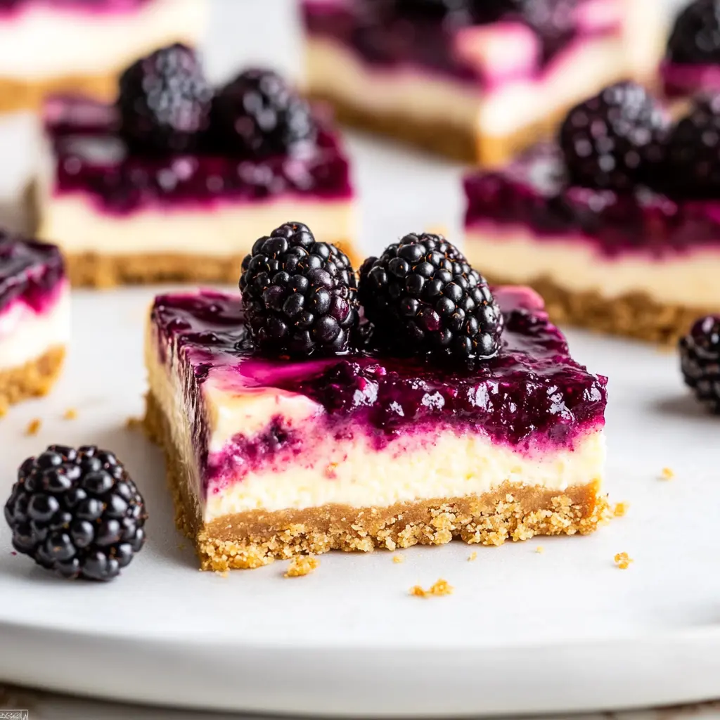 Blackberry Cheesecake Bars Recipe