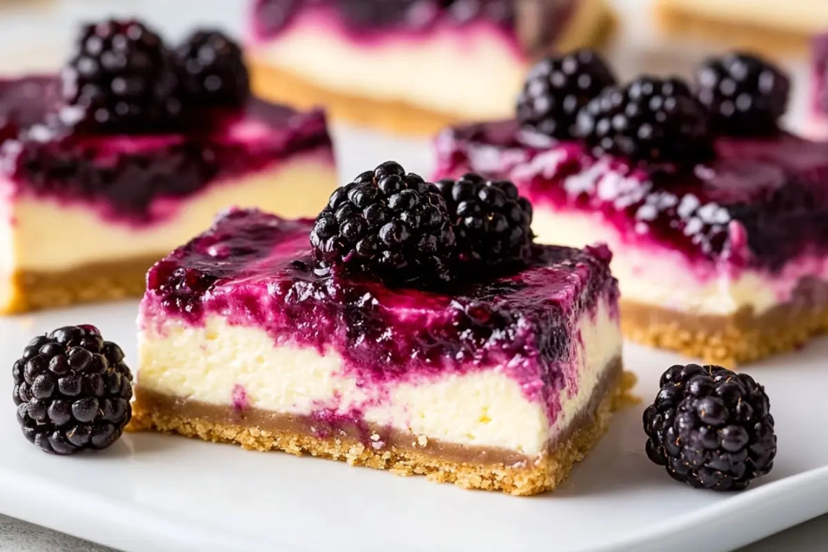 Blackberry Cheesecake Bars