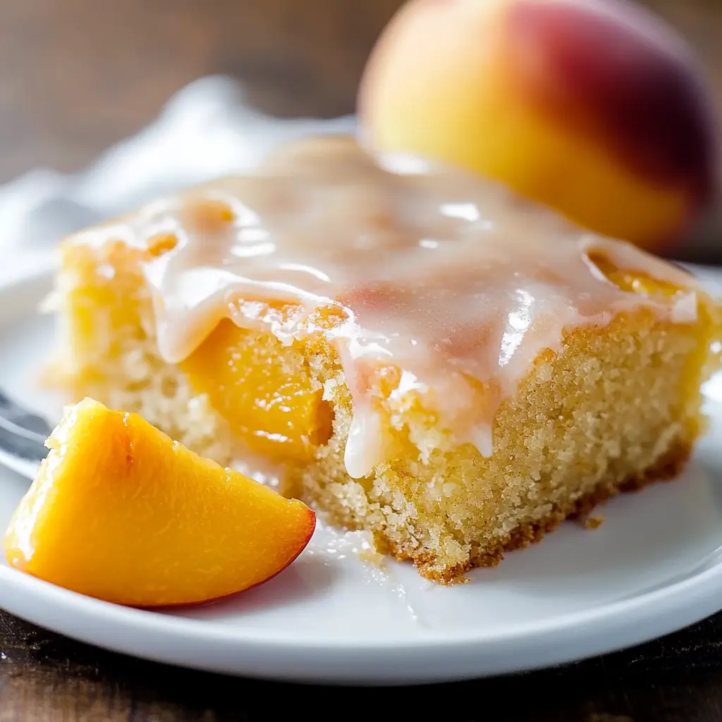 Brown Sugar Peach Cake Recipe