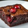 Cherry Cheesecake Brownies with Fresh Cherries