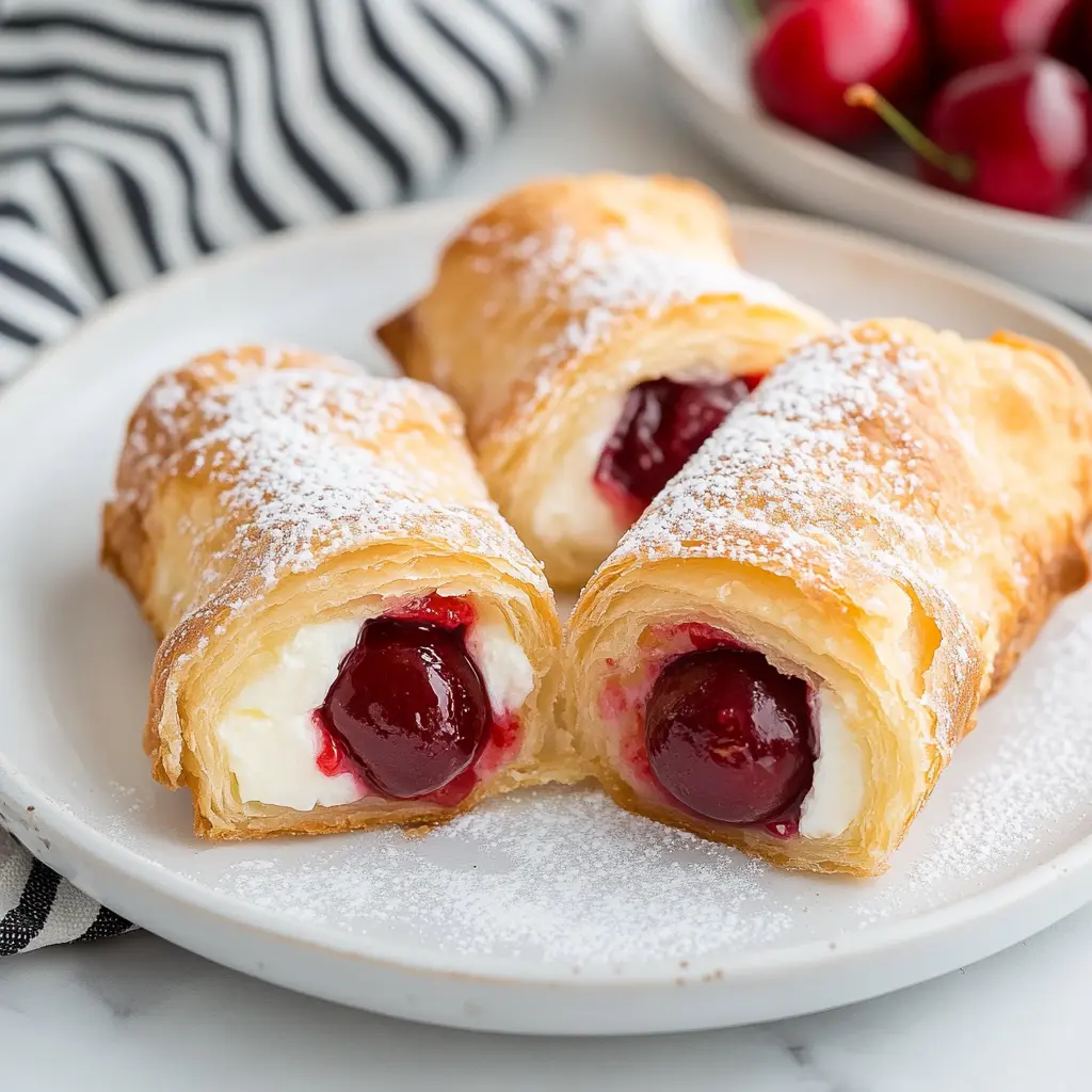 Cherry Cheesecake Egg Rolls Recipe