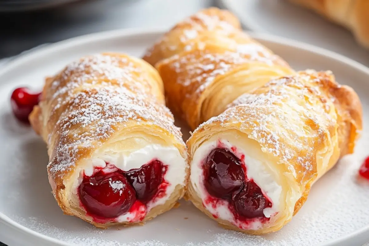 Cherry Cheesecake Egg Rolls