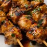 Garlicy Parmesan Chicken Skewers