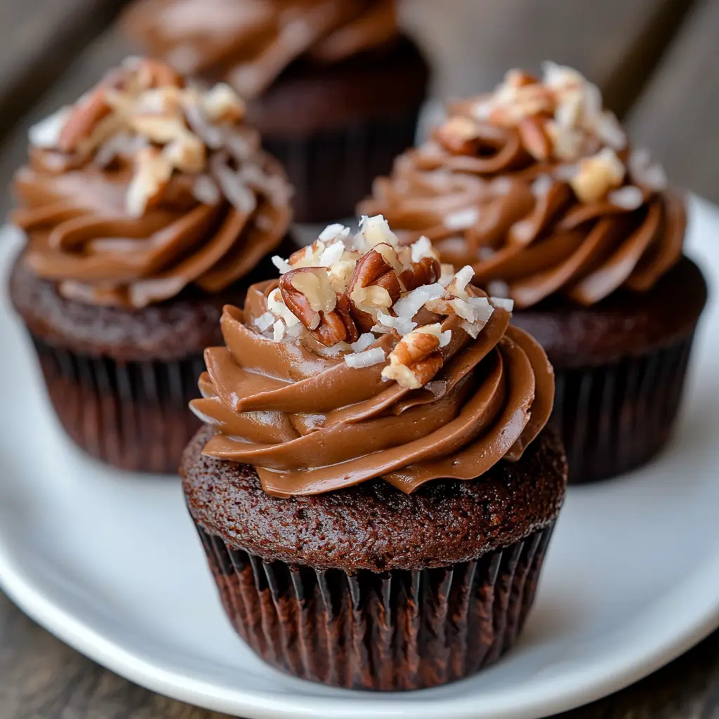 German Chocolate Cupcakes Recipe