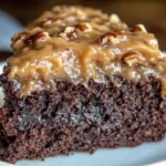 German Chocolate Poke Cake