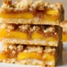 Gluten Free Peach Crumble Bars