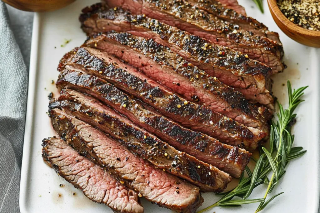 Grilled Balsamic and Soy Marinated Flank Steak