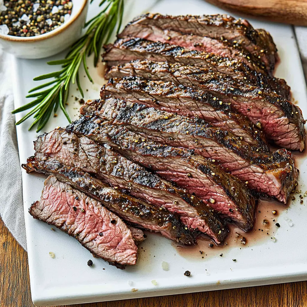 Grilled Balsamic and Soy Marinated Flank Steak Recipe