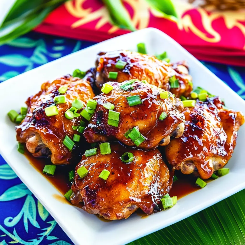 Grilled Hawaiian Chicken Thighs