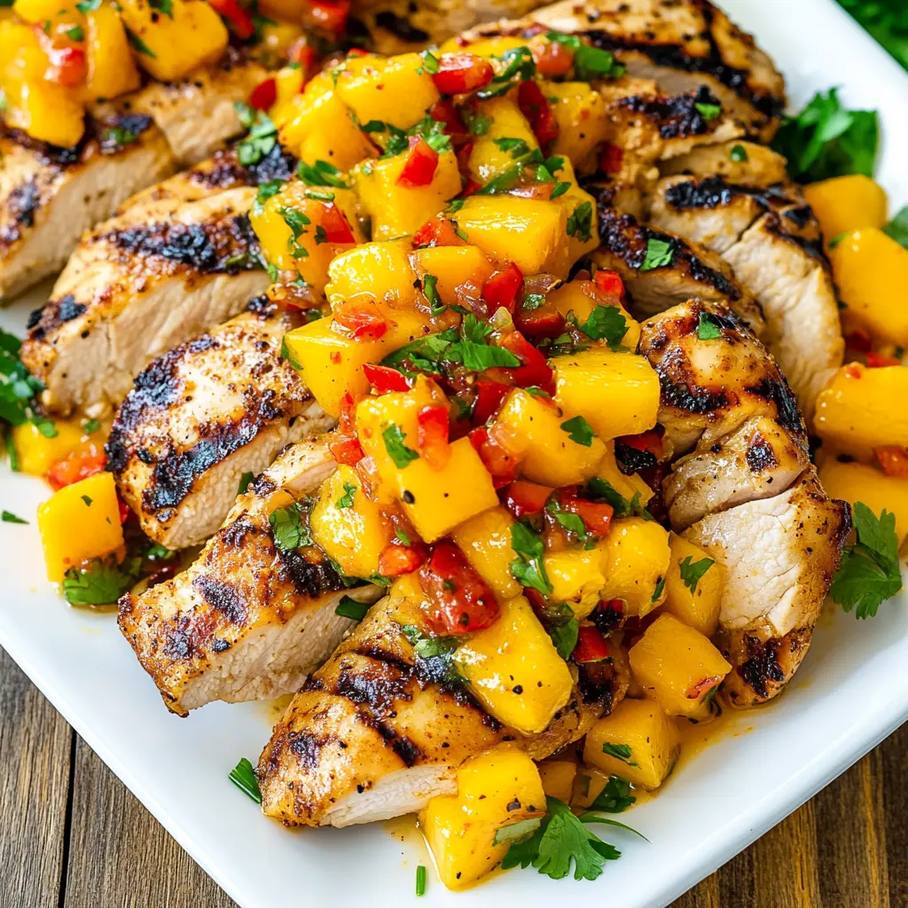 Grilled Mango Pineapple Chicken Recipe