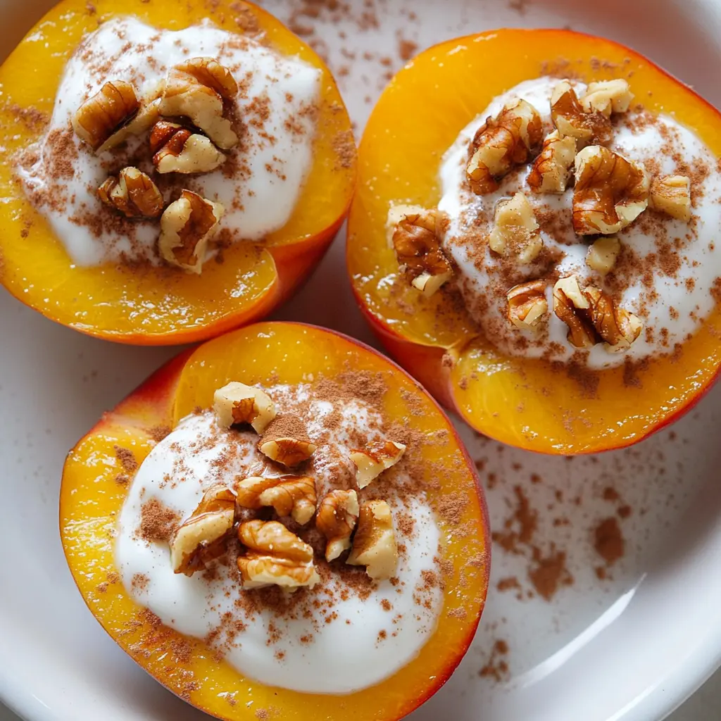 Grilled Peaches with Coconut Cream Recipe