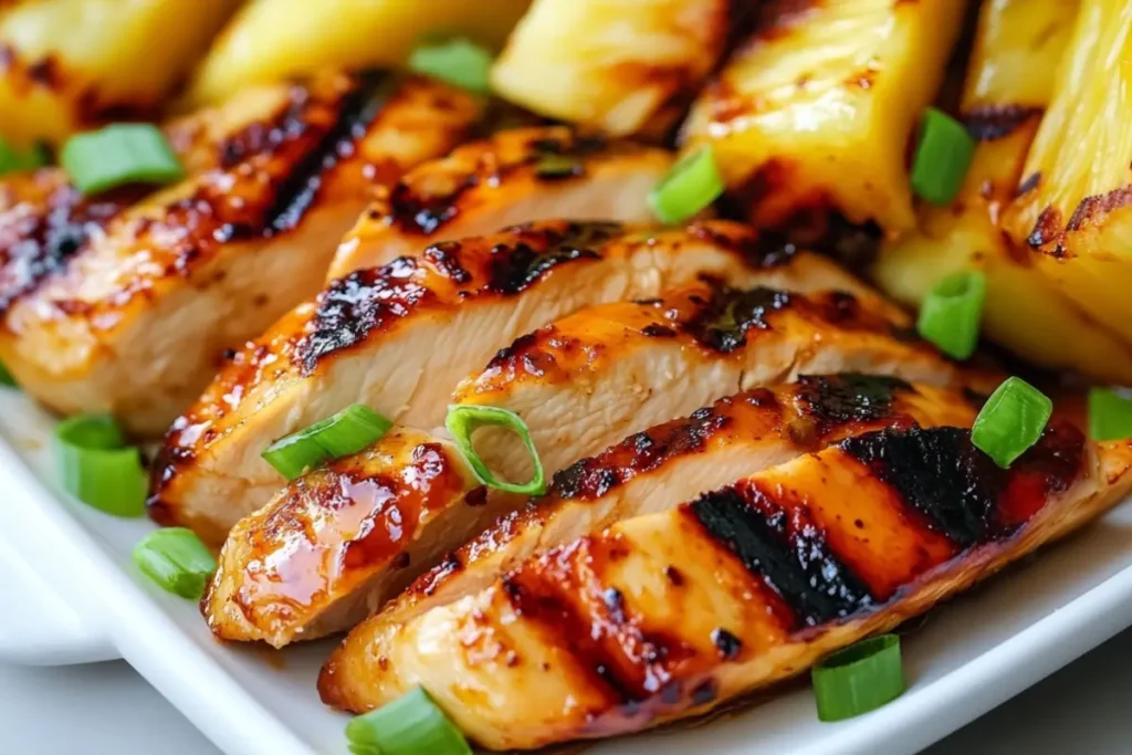 Hawaiian Grilled Chicken and Pineapple