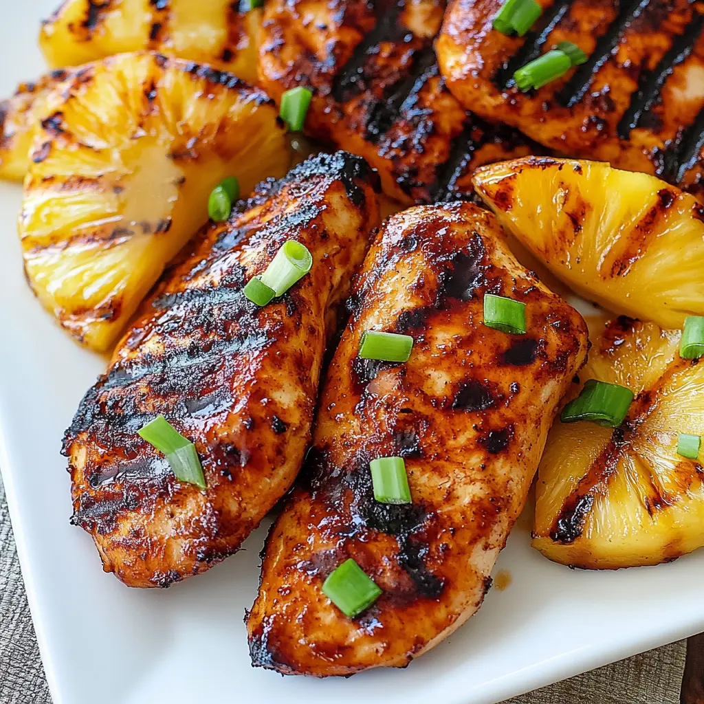 Hawaiian Grilled Chicken and Pineapple Recipe
