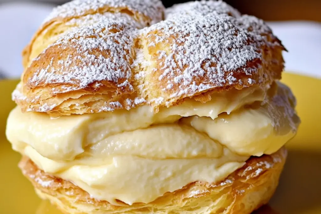 Italian Cream Puffs with Custard Filling