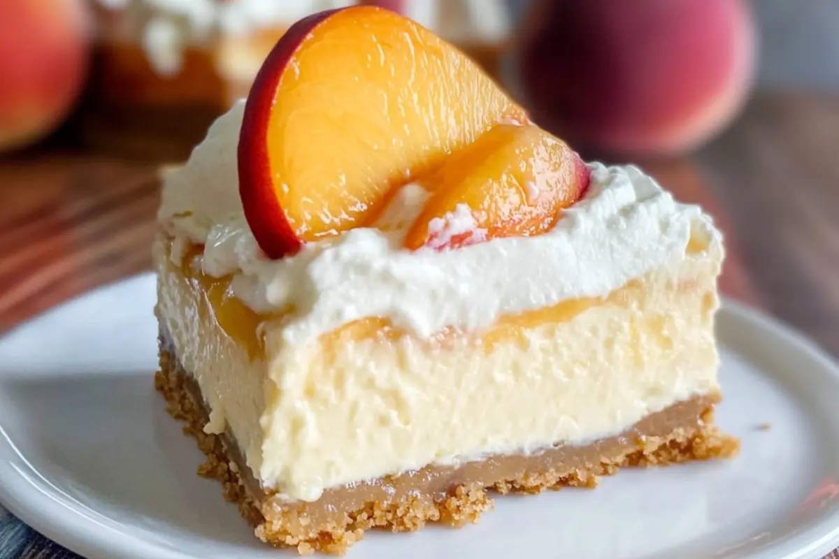 Keto Peach Cream Pie