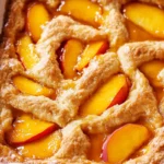 Lazy peach cobbler