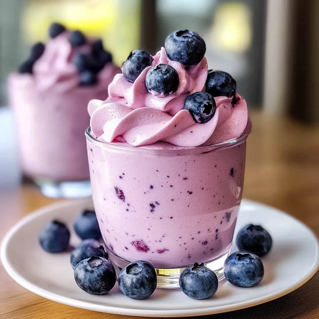 Lemon and Blueberry Keto Cheesecake Fluff Recipe