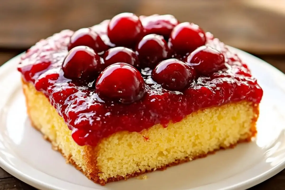 Lemon cherry cheesecake