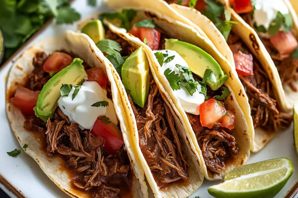 Mexican Shredded Beef and Tacos