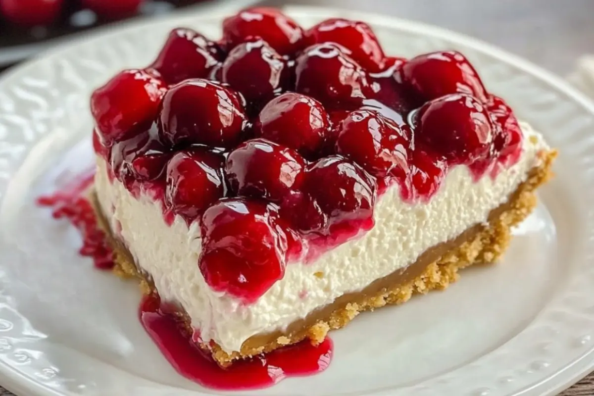 No-Bake Cherry Cheesecake