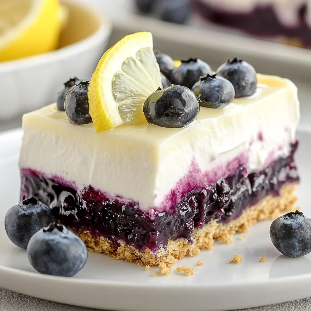 No bake Lemon Blueberry Delight