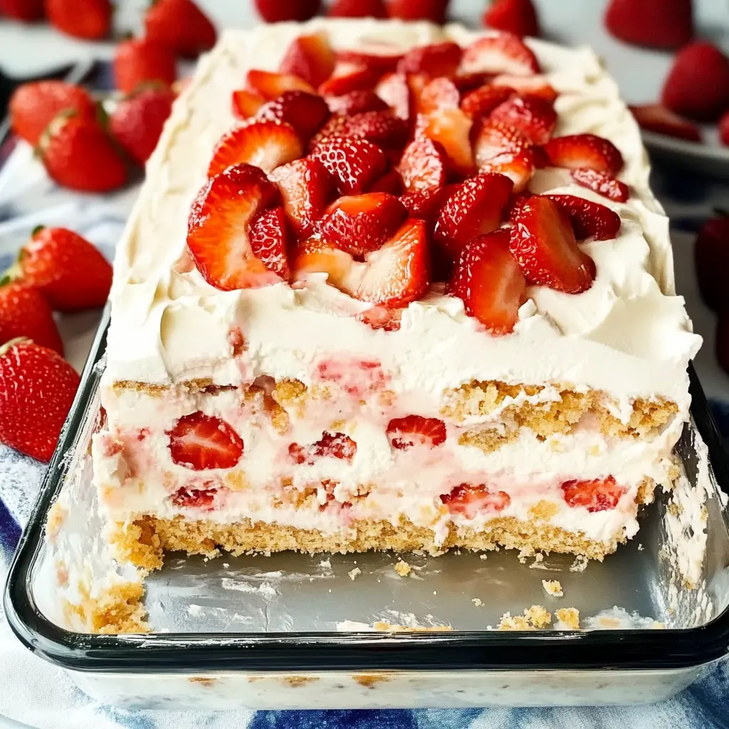 No-bake strawberry icebox cake Recipe