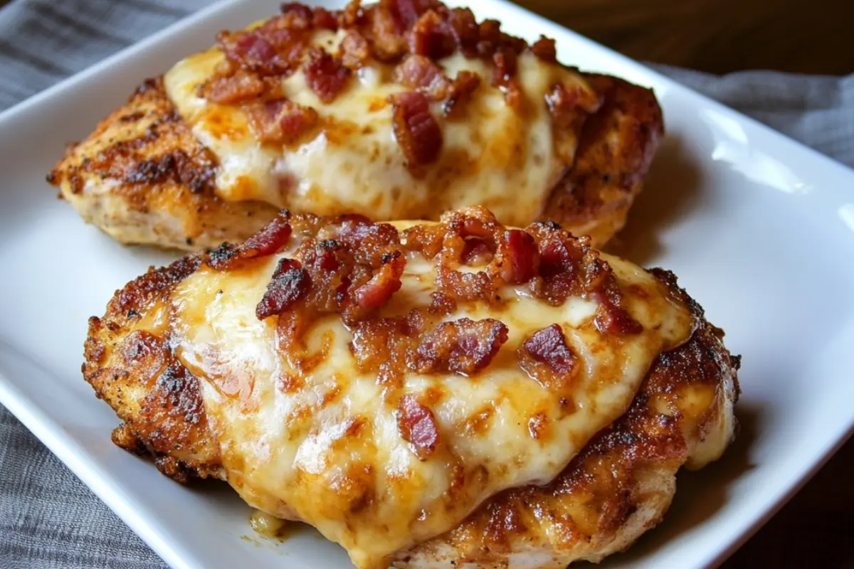 Parmesan Crusted Chicken with Bacon