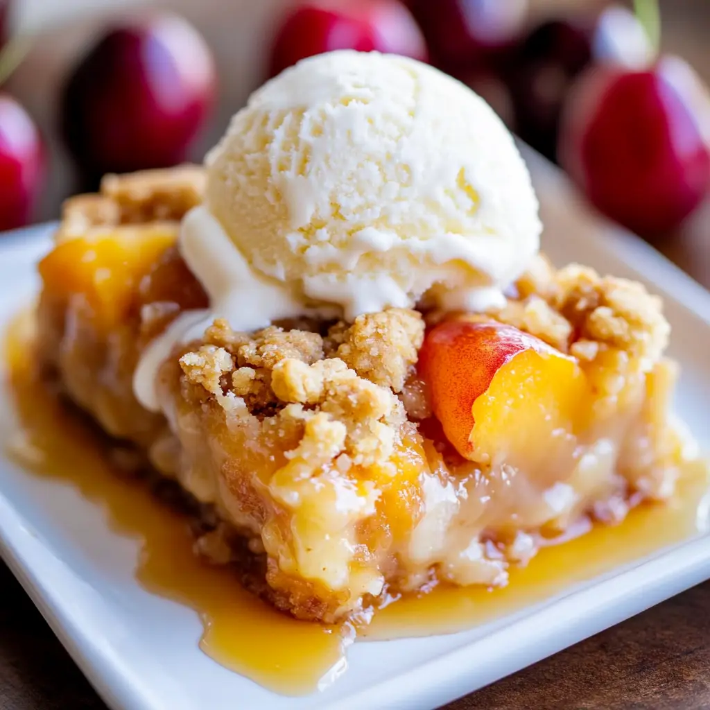 Peach Cobbler with Cake Mix Recipe