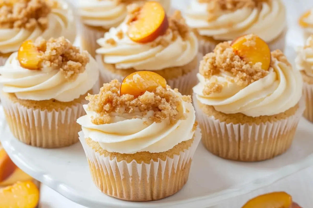Peach Pie Cupcakes