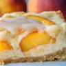 Peaches and Cream Cheesecake Bars