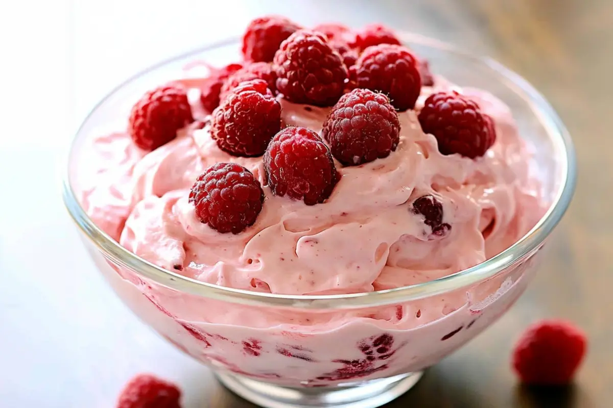 Raspberry Cheesecake Fluff Salad