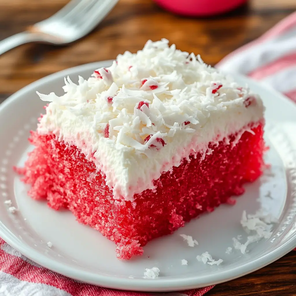 Raspberry Zinger Poke Cake Recipe