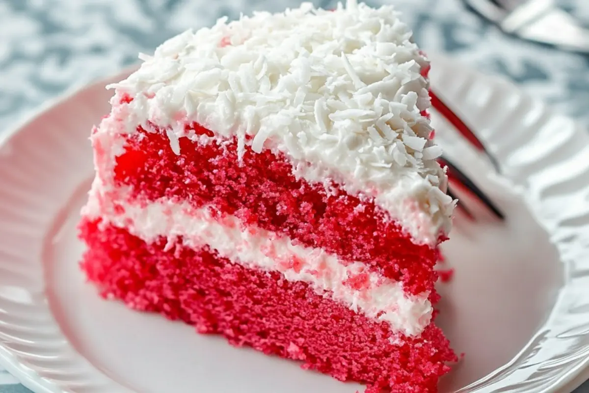 Raspberry Zinger Poke Cake