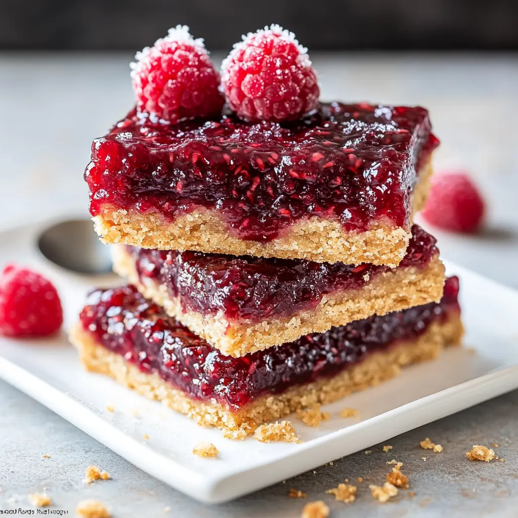 Raspberry almond butter bars Recipe