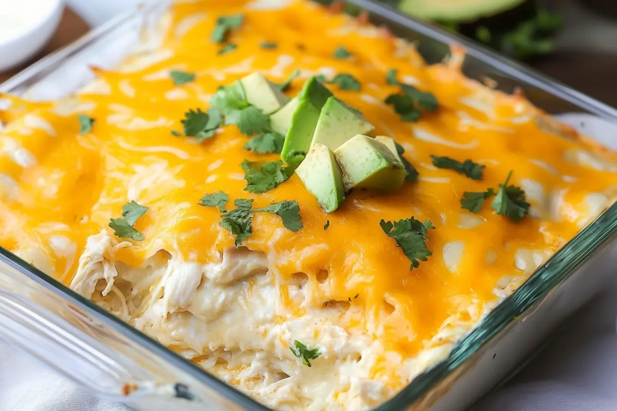 Sour Cream Chicken Enchilada Casserole
