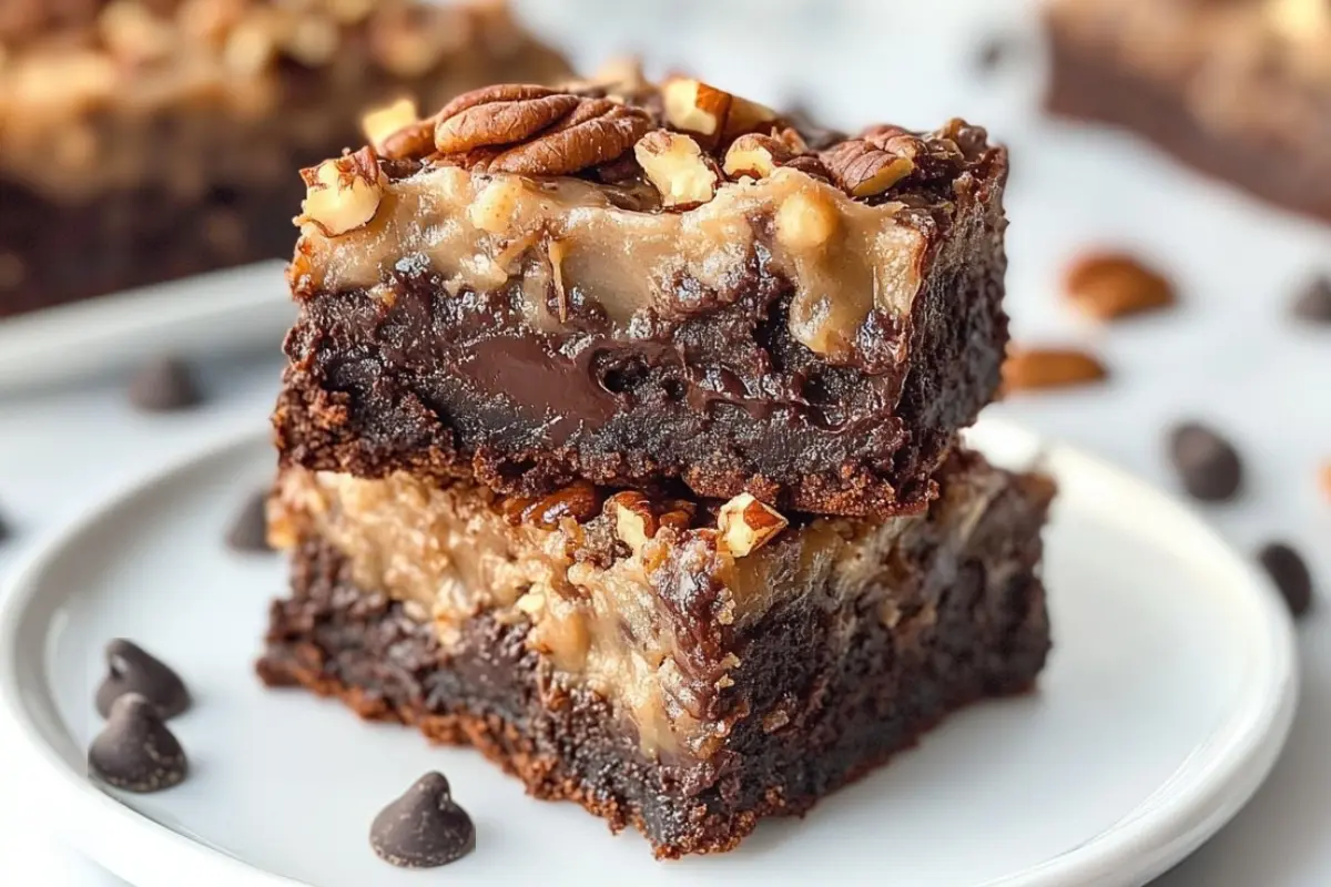 Sourdough German Chocolate Brownies