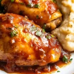 Sticky Baked Chicken Thighs