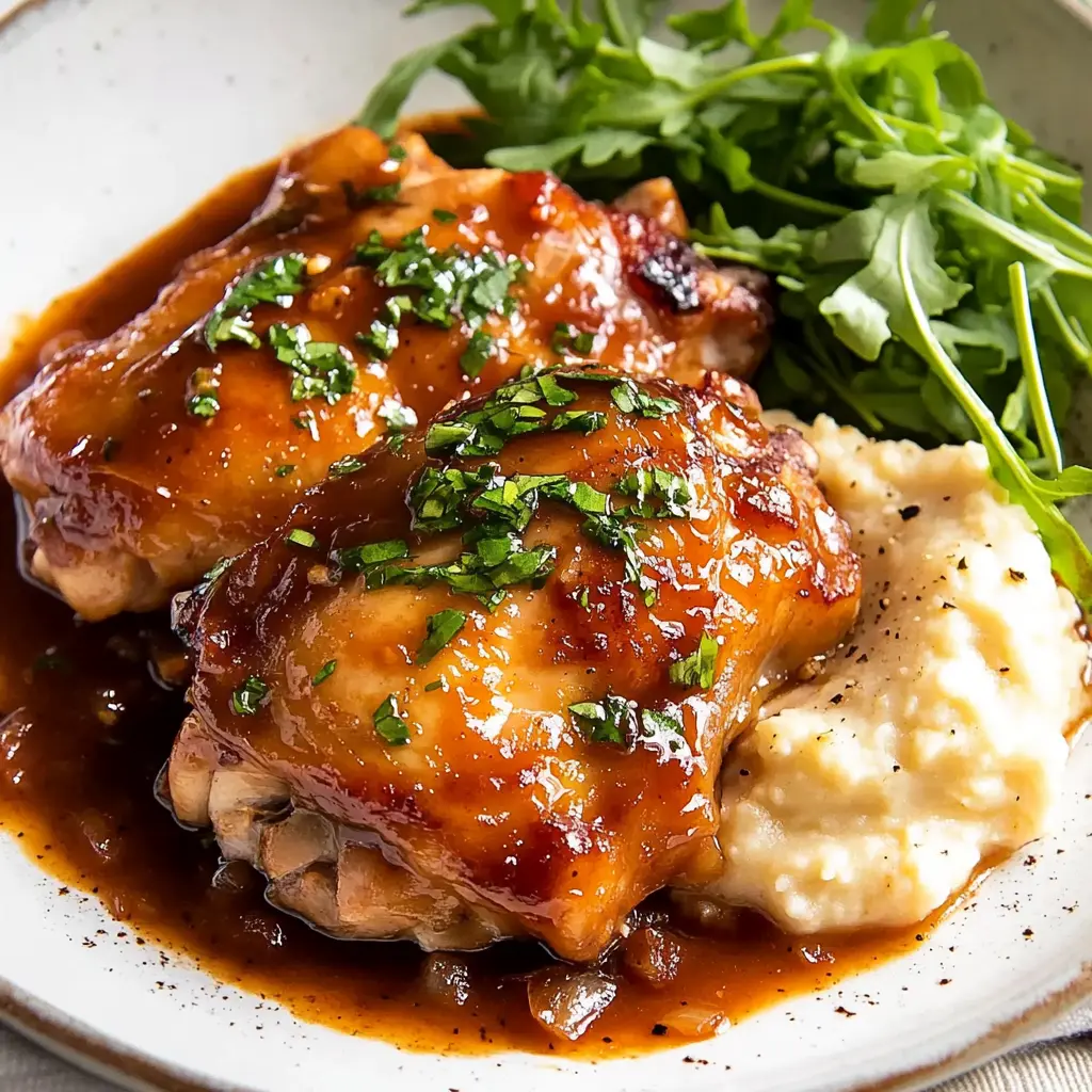 Sticky Baked Chicken Thighs Recipe