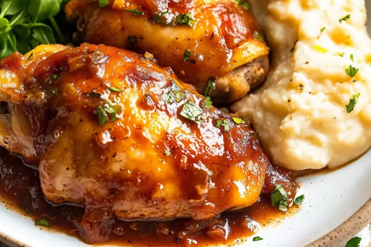 Sticky Baked Chicken Thighs