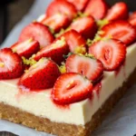 Strawberry Cheesecake Blondies