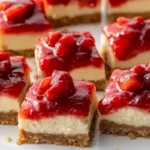 Strawberry Rhubarb Cheesecake Bars