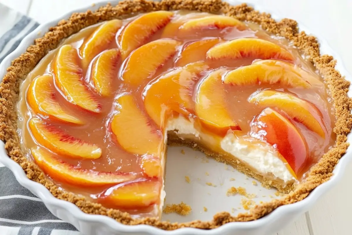 Sunny Peaches & Cream Pie