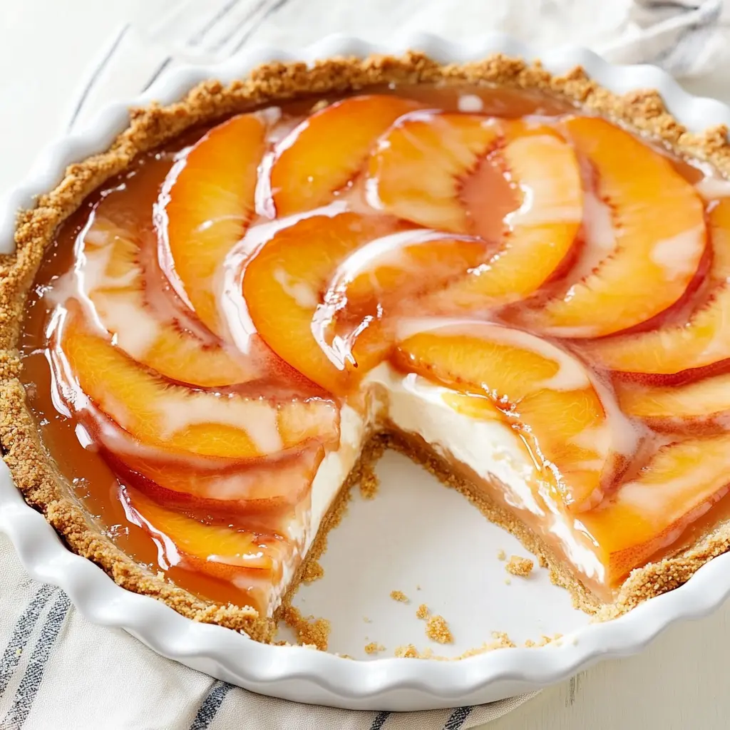 Sunny Peaches and Cream Pie
