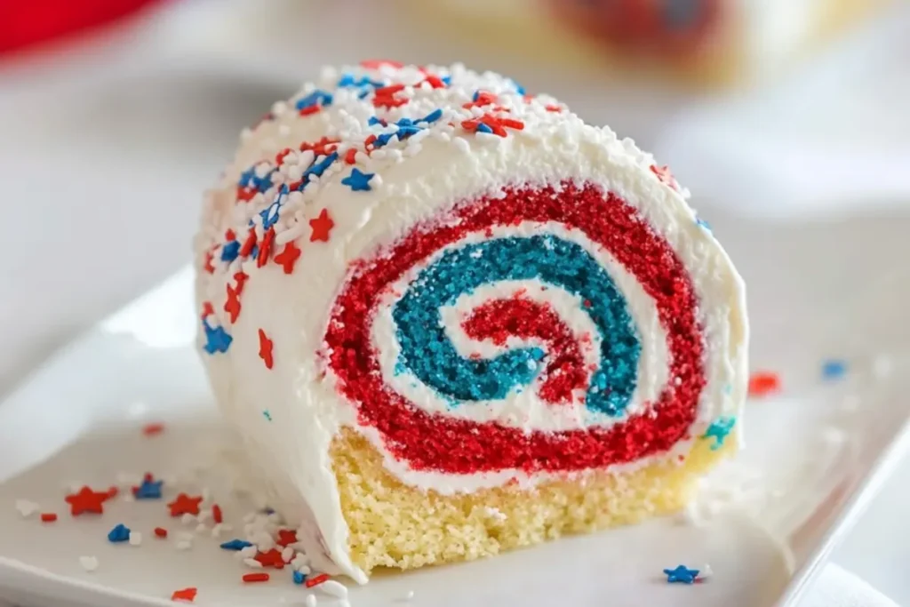 4th of July Cake Roll