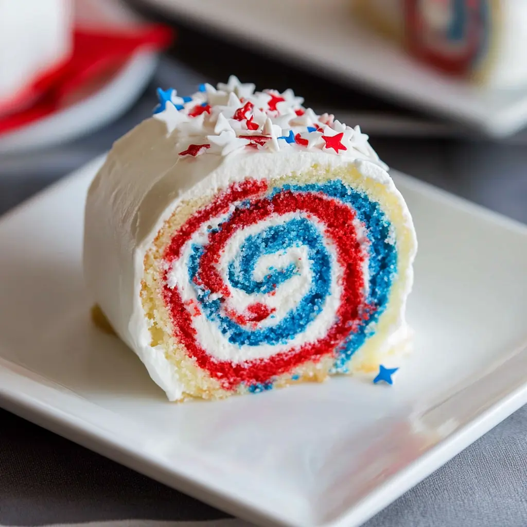 4th of July Cake Roll Recipe