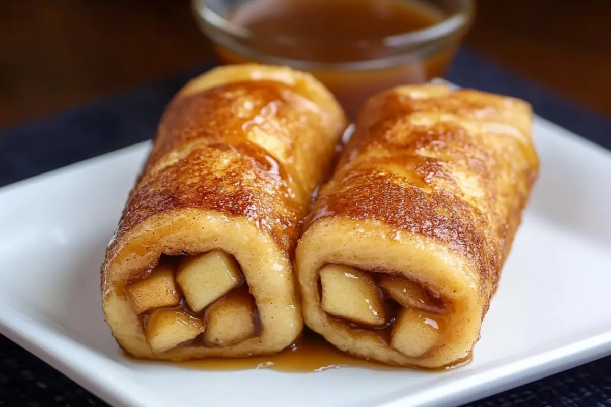 Apple Pie French Toast Roll Ups